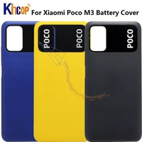ORIGINAL For Xiaomi Poco M3 Battery Cover M2010J19CG Back Glass Panel Rear Housing case 6.53" For Xiaomi Poco M3 Back Cover