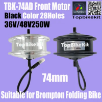 High Speed Motor Suitable for 74mm brompton Bike Electric bike Motor TBK-74AD 36V 250W 48V 250W Front Gear Hub Motor 28holes