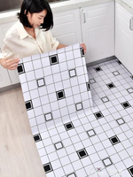 自黏地板貼廚房衛生間防水防滑耐磨地貼廁所浴室瓷磚翻新改造地面 樂樂百貨