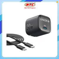 Bộ sạc nhanh Anker B2698 30W chân gập, kèm cáp TypeC to TypeC (Đen) - Nhất Tín Computer