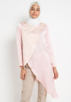 Ailsa Assymetrical Blouse In Pink