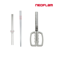 【NEOFLAM】廚房料理3件組-長筷x2+剪刀(3色可選)