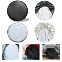 4pcs 27-29inch 30-32inch Waterproof Oxford Tire Covers Car RV Trailer Camper Tyre Anti-dust Sunproof Protector Bag White