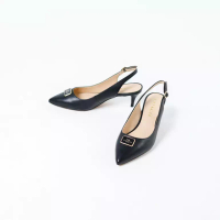 COACH Sepatu COACH JILLIAN GHW SQUARE BLACK SLINGBACK PUMP HEELS 100% ORIGINAL