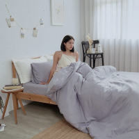 BUHO 天絲™萊賽爾3.5尺單人床包枕套組(藕紫)