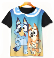 Baju Kaos Anak 3D Kartun Bluey V2 Pakaian Anak Premium  Usia 1-12 Tahun