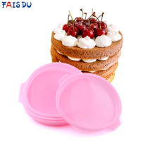 4/6/8 inch Round Silicone Pastel Layer Cake Mould Silicone Mousse Mold Round Baking Tools For Cakes Cooking Forms