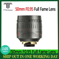 TTartisan 50mm F0.95 Lens Full Fame Large Aperture Manual Focus for Leica M Mount Camera Large Aperture M9 M10 50 Camera Lens