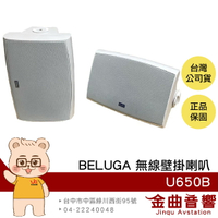 BELUGA 白鯨牌 U650B 黑白兩色 無線 主動式 壁掛喇叭 一對 | 金曲音響