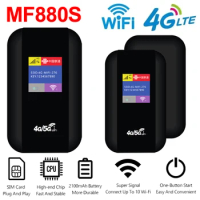 4G WiFi Router 150Mbps Portable Pocket WiFi Router 2100mAh MiFi Modem with Sim Card Slot Wide Coverage for Outdoor Travel