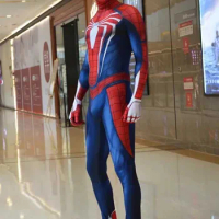 Spiderman Bodysuit Game PS4 Advanced Suit Cosplay Costume Carnival Gift Speedy Spiderman Uniform Jum