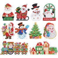 DIY Christmas Diamond Painting Night Light with Tools Diamond Painting Bedside Lamp Double Sided Art