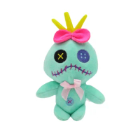 10cm MINISO Lilo Stitch Alien Cosplay Doll Plush Dolls Kids Christmas Gift Pendant Accessories