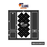 MOULDING SINGLE PAKET + CERMIN TINGGI 2,5 METER X LEBAR 2,5 METER (LEBAR MOULDING 4CM) / MOULDING KA