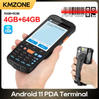 Android 11 Handheld Terminal 4GB 64GB Data Collector 5000mAh Wifi 2D Barcode Scanner Reader IP65 4G LTE Rugged PDA for Warehouse