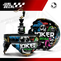 Stiker Decal Tebok Lovebird Variasi JOKER SKULL Sangkar Kandang Burung Batman Pleci Love Bird