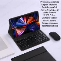 Keyboard Case for OPPO Pad Neo/OPPO Pad Air2 Air 2 Tablet Keyboard for OnePlus Pad GO Case with Keyboard Russian Spanish English