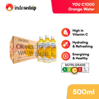 IndoSedap You C1000 Orange Water |   Authentic Original Orange Flavoured Vitamin C Water (24 x 500ml