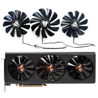 3 fans new for XFX Radeon RX5600XT 5700 5700XT 6GB THICC III Ultra Snow Wolf overseas version graphics card replacement fan