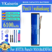 YKaiserin 6100mAh Replacement Battery pura 14 For AVITA Pura14 NS14A6ANF561 CN6613-2S3P Laptop Batteries