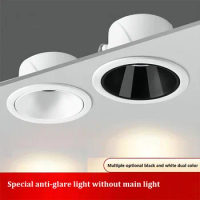 【AC85~265V】Recessed Anti Glare LED Downlights 7W/9W/12W/15W LED Ceiling Spot Lights Background Lamps Indoor Lighting