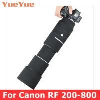 Lens Camouflage Coat For Canon RF 200-800mm Waterproof Rain Cover Sleeve Case Nylon Cloth RF200-800 200-800 F6.3-9 IS USM