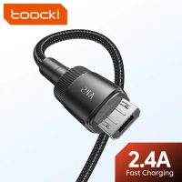 Toocki Micro USB Cable Fast Charging Data Cord 2M 3M For Samsung S7 Xiaomi Redmi Note 5 Pro Android Mobile Phone Cable Micro USB