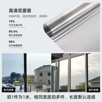 玻璃貼紙隔熱膜窗戶遮光透光不透明人太陽膜反光防偷窺隱私高階感