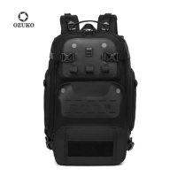 Ozuko New Men's Backpack Large Capacity Outdoor Waterproof Travel Backpack Multifunctional 15.6 inch Laptop Backpack