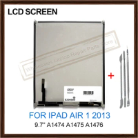 Original LCD Display For iPad Air 1 Air1 2013 Version Ipad 5 A1474 A1475 A1476 9.7" LCD Touch Screen Display Panel Replacement