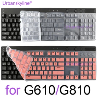 G810 Keyboard Cover for Logitech G810 G610 Mechanical for Logi Silicone Protector Skin Case Film Clear Black Pink G 610 810