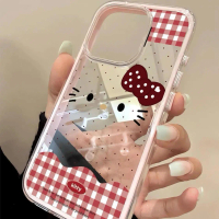 Sarung pelindung kartun kucing untuk iPhone 16 Plus, 17 Pro Max, 13, 15 Pro, 11, 14, XS, XR, 12, 7,