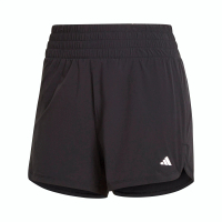 【adidas 愛迪達】Pacer LUX SH 女 短褲 運動 訓練 健身 高腰 吸濕排汗 彈性 舒適 黑(IN9068)