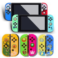 Silicone Soft Case Thumb Stick Grip Cap Joystick Protective Cover For Nintendo Switch Oled NS Joy-Con Controller Protector Skin