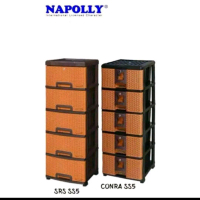 LEMARI PAKAIAN NAPOLY LEMARI BAJU MINI NAPOLLY SRS 4SSN, 5 SSN Plastik Furniture