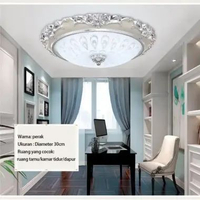 Golden LED Lampu Plafon 3Warna LED Ceiling Light Lampu Hias LED Modern Bentuk Bulat Untuk Lorong Kam