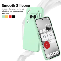 For Nothing Phone 2A Liquid Silicone Matte TPU Phone Case For Nothing Phone 2A Shockproof Bumper Candy Color Back Cover
