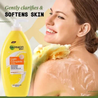 GARNIER Lemon Vitamin C Body Lotion Face Whitening Cream Repair Hydrating Moisturizer for Dry,Sensitive Skin Care 400ml