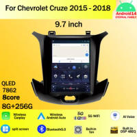 9.7 inch For Chevrolet Cruze 2015 - 2018 Android 14 Car Radio Multimedia Video Player GPS wireless android Auto WIFI 4G 2din DVD