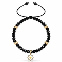 Gelang Kristal Minnie Poppi Charm - Gelang Emas Beads Modern - Toko Emas Gadjah Daisy - 8K