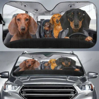 Dachshund Car SunShade, Dog Lover Dachshund Sun Shade, Car Accessories STYLE FOR CAR