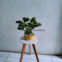 Bonsai Cemara estetik bonsai jepang bunga hias plastik ~ tanaman bonsai artificial pohon hias