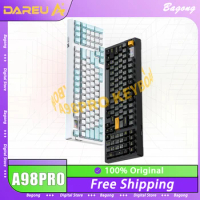 Dareu A98PRO Mechanical Keyboard Three Mode RGB Backlit Wireless Gaming Keyboard Gasket Hot Swap Pc Gamer Accessories Office Win