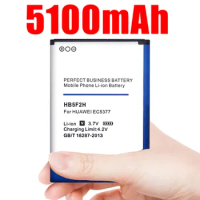 5100mah Hb5f2h Replacement Battery for Huawei 4g Lte Wifi Router E5375 Ec5377 E5373 E5330 E5336