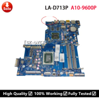 For HP Notebook 15-BA Laptop Motherboard BDL51 LA-D713P 854960-501 854960-601 854960-001 909259-601 Mainboard With 2GB A10-9600P