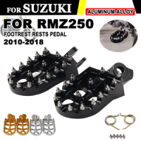 Off-road For Suzuki RM125 RMZ250 RM-Z250 RMZ RM-Z 250 2010- 2019 Motocross Accessories Foot Pegs Rests Pedal Footpegs Footrests