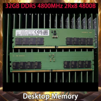 New 32GB DDR5 4800MHz 2Rx8 4800B RAM For Samsung Desktop Memory Fast Ship Works Perfectly High Quality