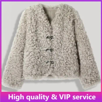 Top Quality Women's Genuine Fur Jacket, Tuscan Fur All-in-one Jacket for Women, 2023 New Winter Fur Real Fur Women's Short Coat