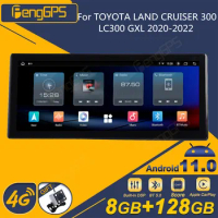 For TOYOTA LAND CRUISER 300 LC300 GXL 2020-2022 Android Car Radio 2Din Stereo Receiver Autoradio Multimedia Player GPS Navi Unit