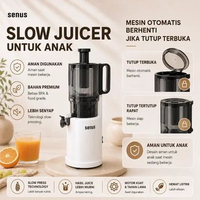 Senus Slow Juicer PRO 220W - Pengekstrak buah 95% tanpa ampas mudah dibersihkan SJP-926W